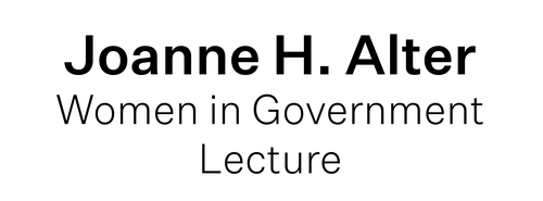 Joanne H. Alter Women in Government Lecture