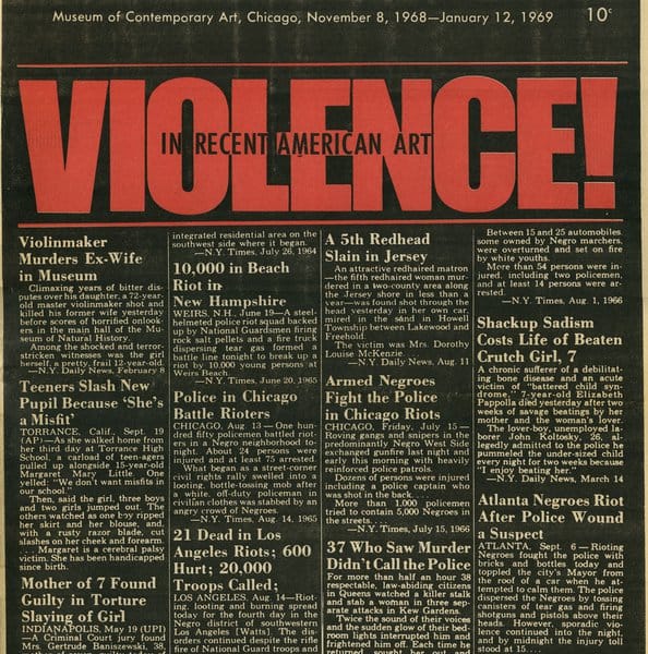 MCA '68: Art & Violence, Then & Now