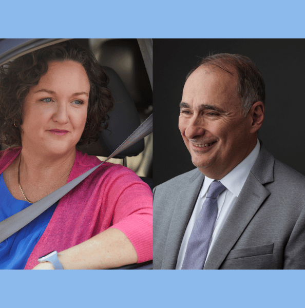 Congresswoman Katie Porter with David Axelrod